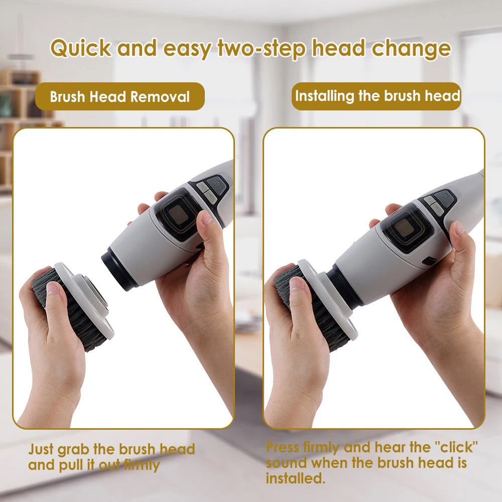 MixiRube 10-in-1 Electric Spin Scrubber with Telescopic Handle