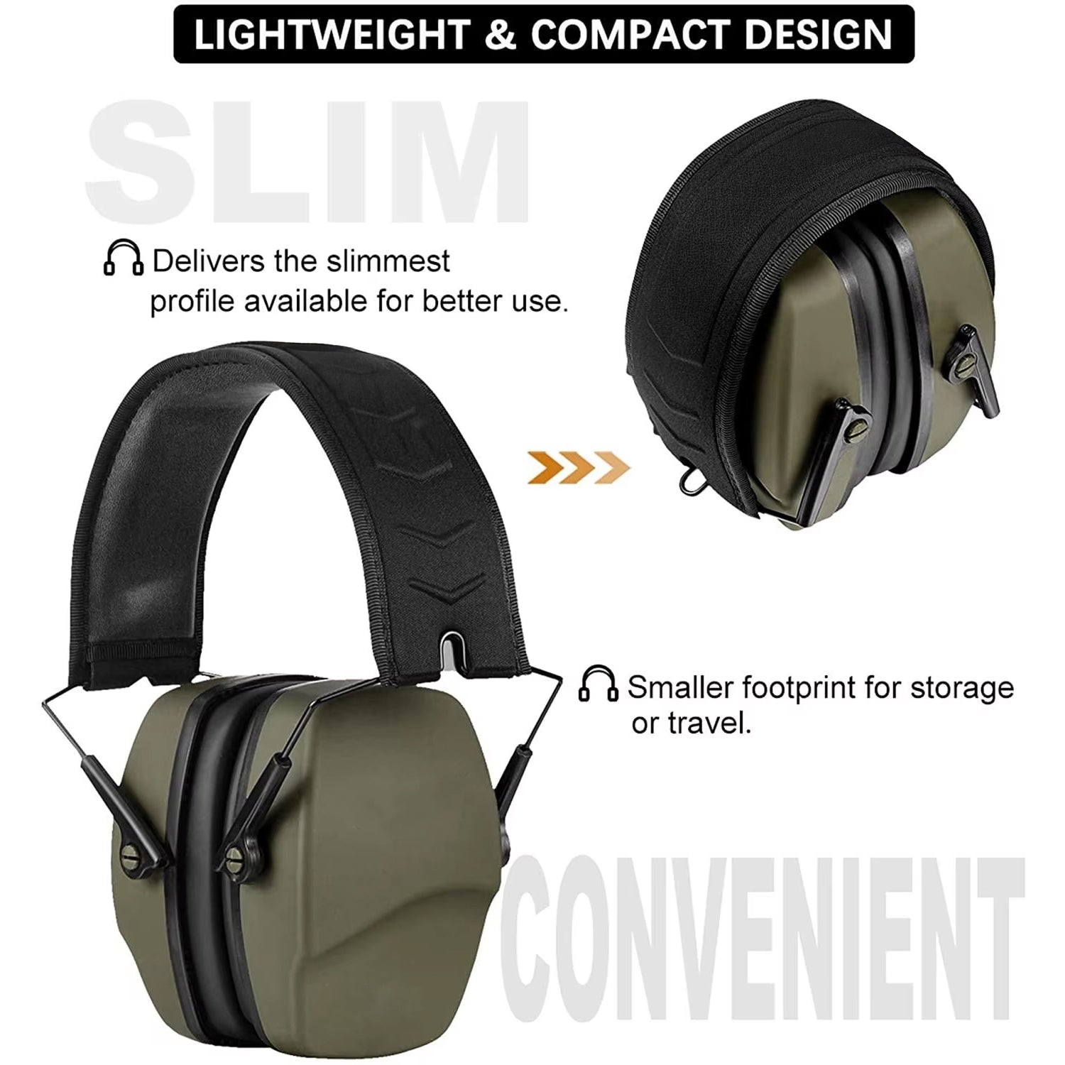MuffleXis Professional Shooting Ear Muffs with NRR 26dB Protection, Low-Profile Cheek Weld Cut-out and ANSI S3.19 Certification