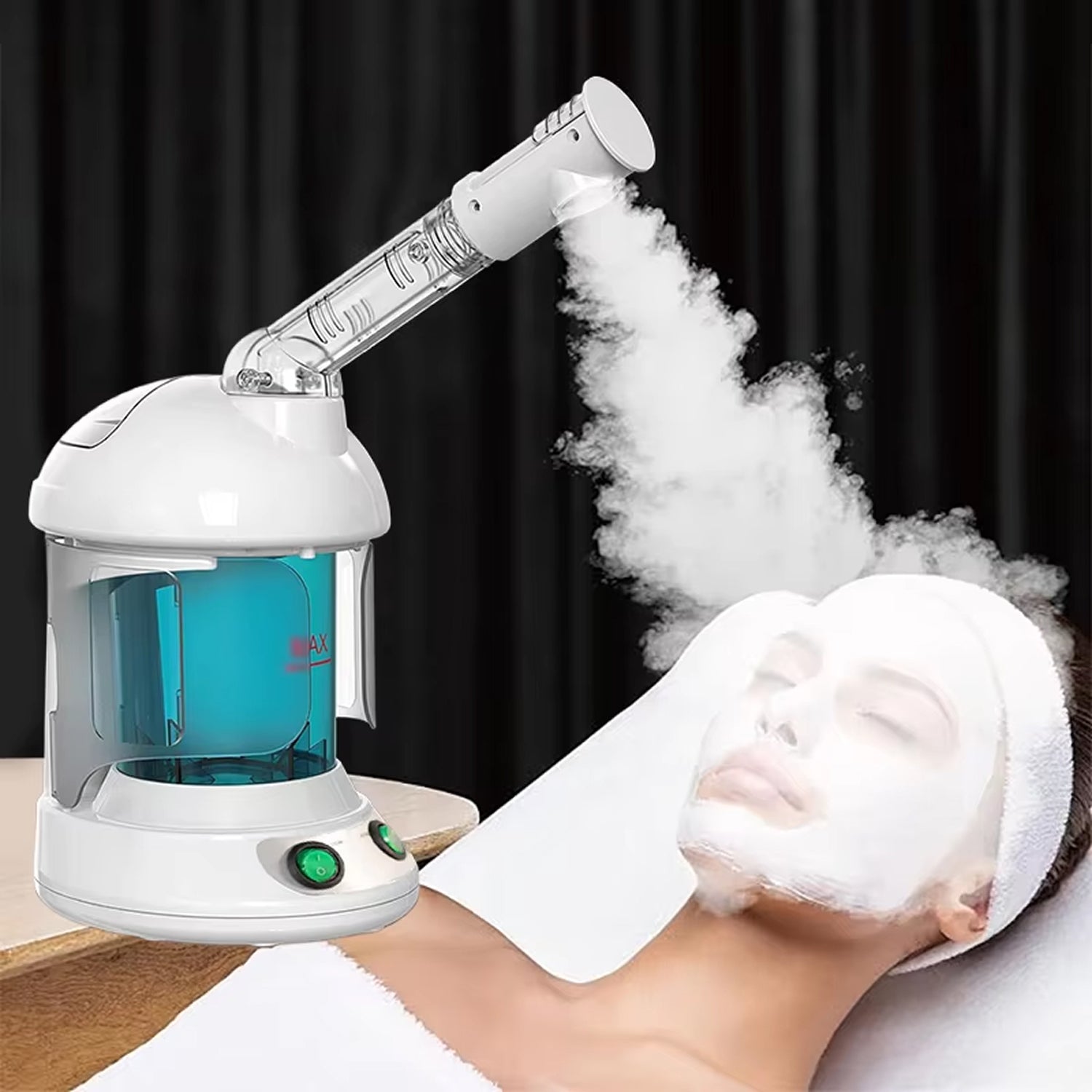 MysToral Nano Ionic Facial Steamer with 360° Rotating Nozzle
