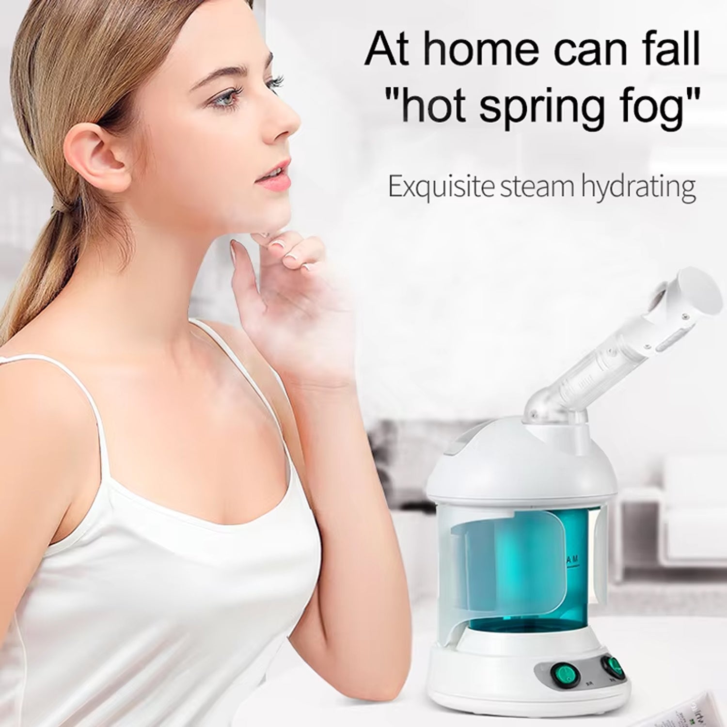 MysToral Nano Ionic Facial Steamer with 360° Rotating Nozzle