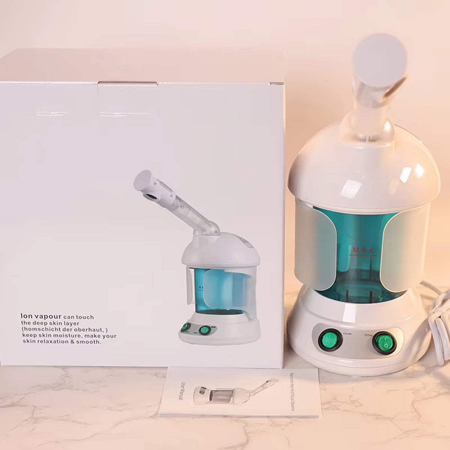 MysToral Nano Ionic Facial Steamer with 360° Rotating Nozzle