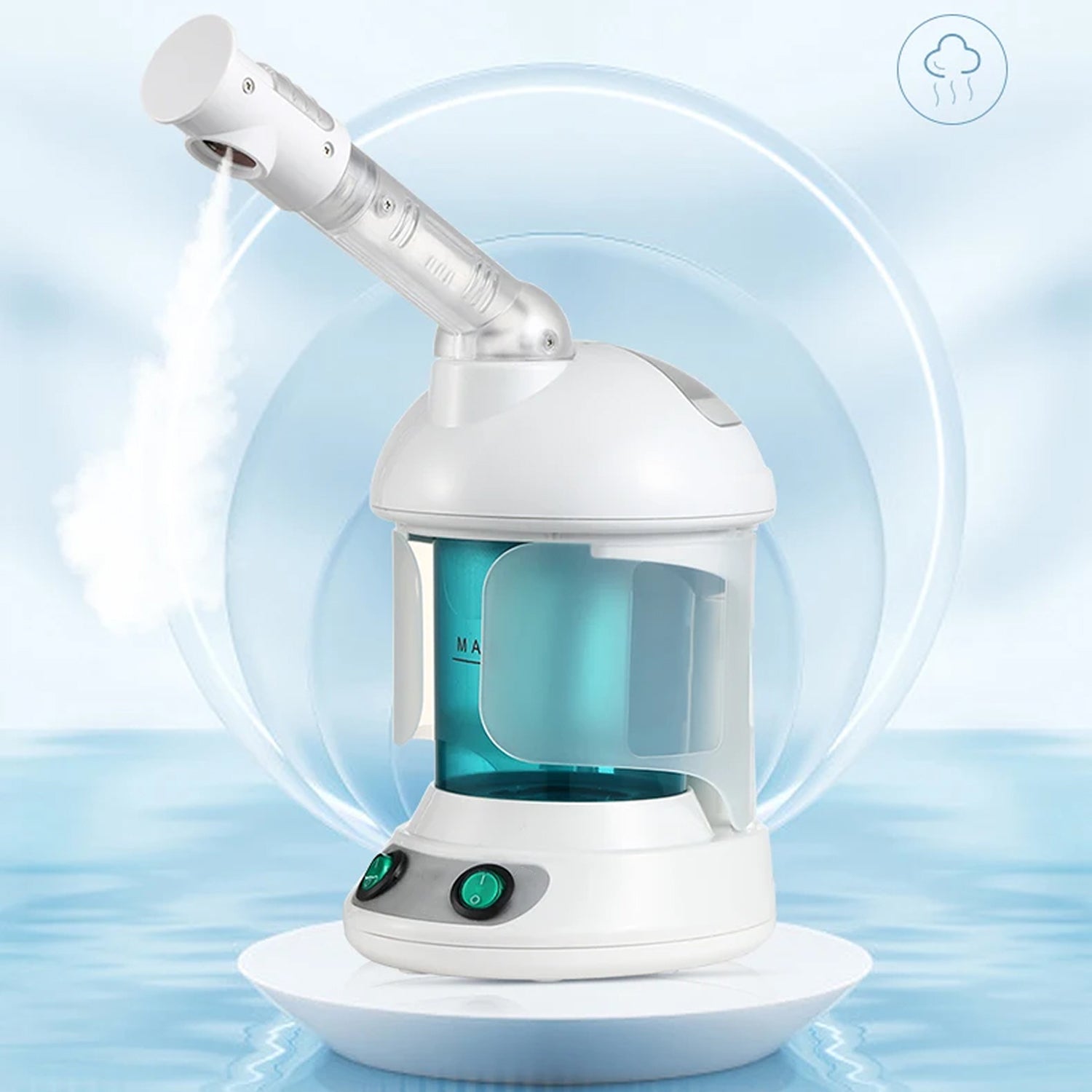 MysToral Nano Ionic Facial Steamer with 360° Rotating Nozzle