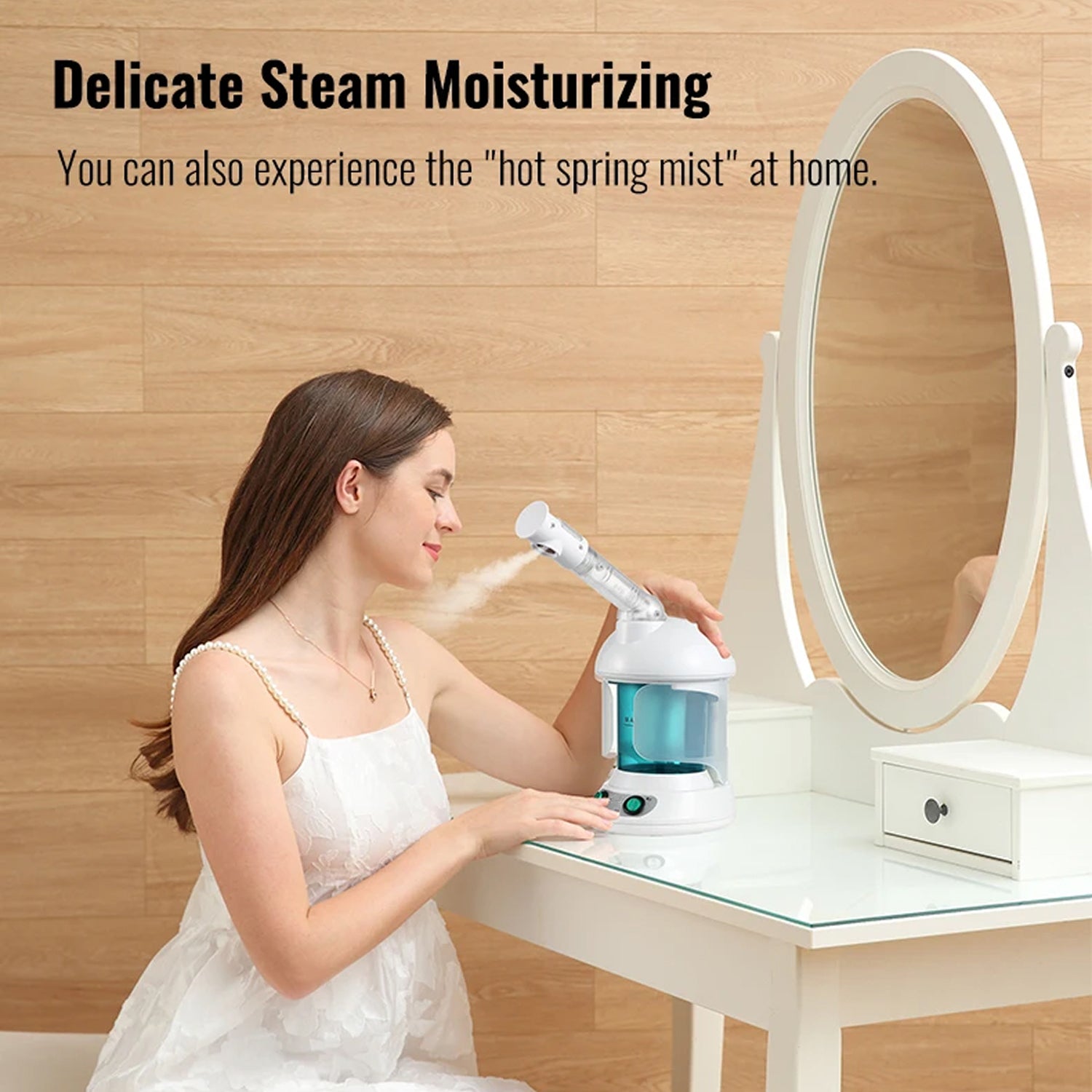 MysToral Nano Ionic Facial Steamer with 360° Rotating Nozzle