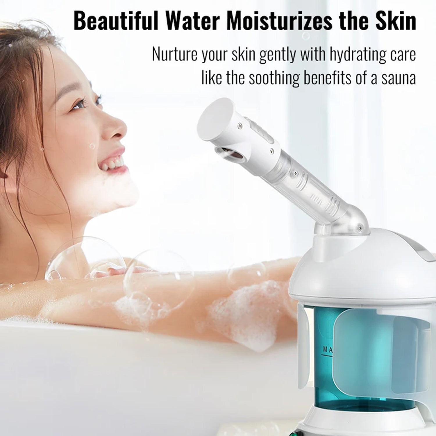 MysToral Nano Ionic Facial Steamer with 360° Rotating Nozzle