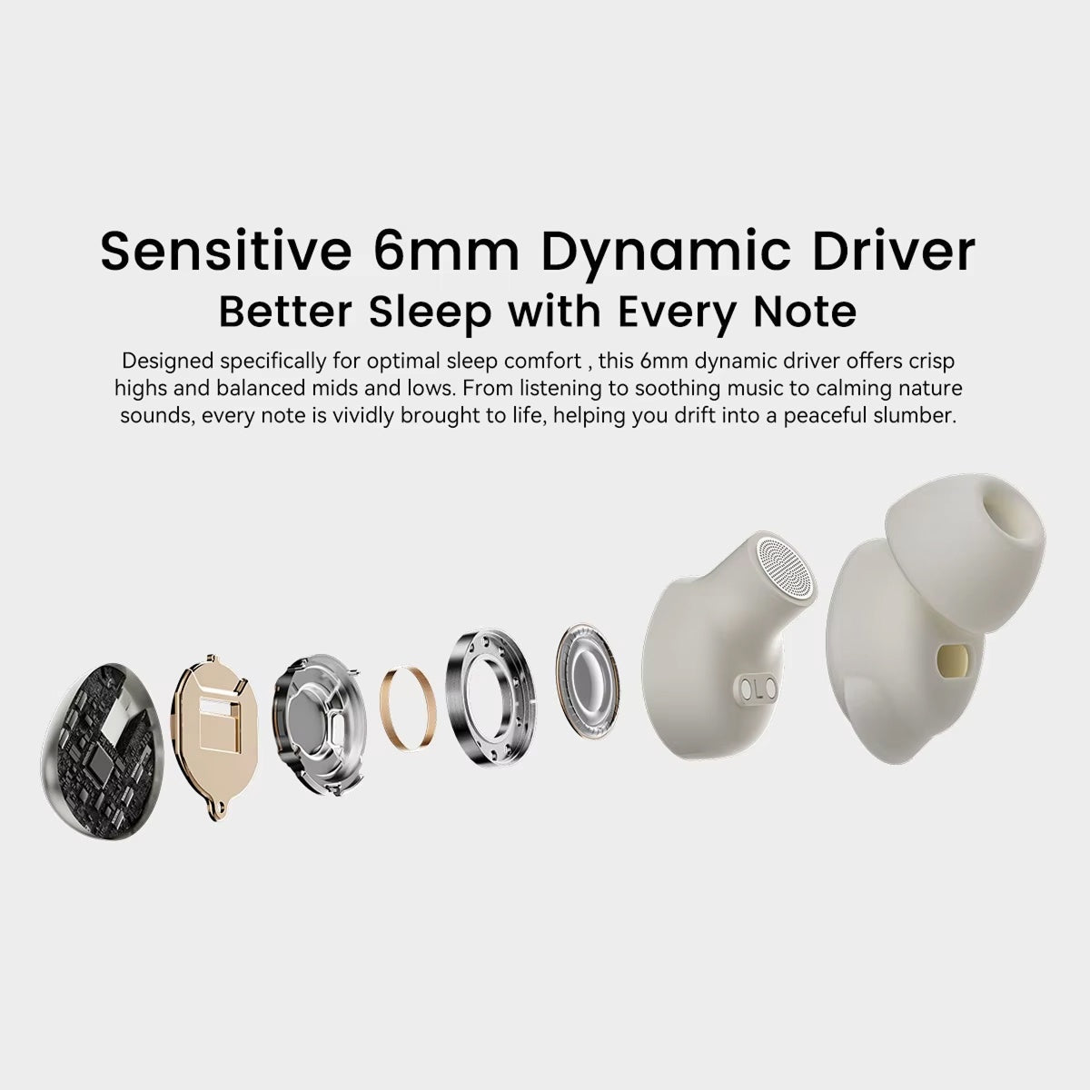 NapBudli Weightless Sleep Earbuds for Side Sleepers