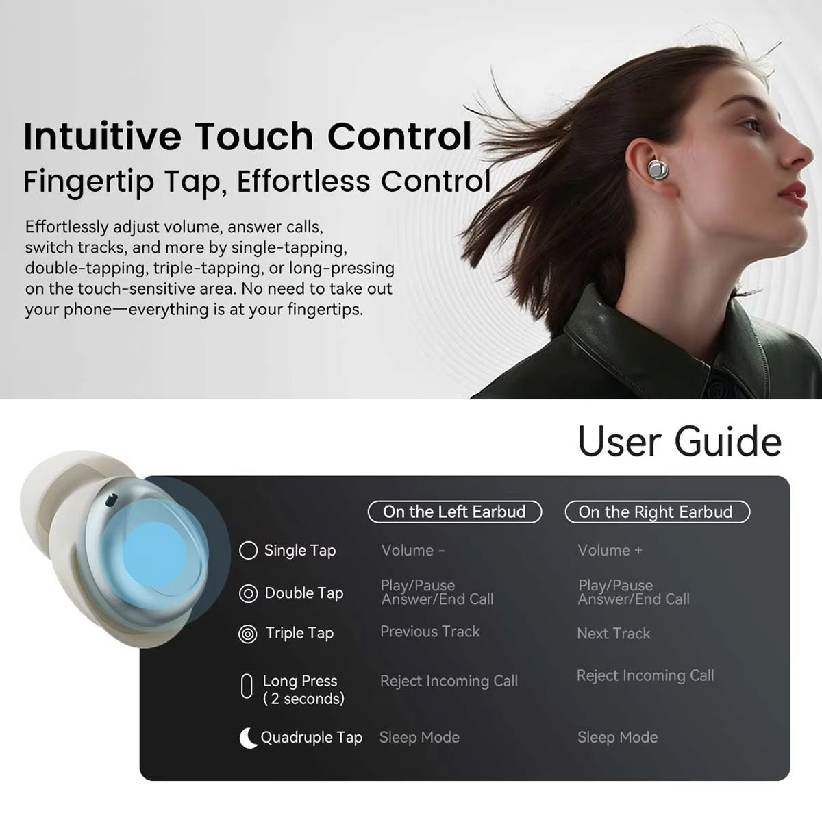 NapBudli Weightless Sleep Earbuds for Side Sleepers