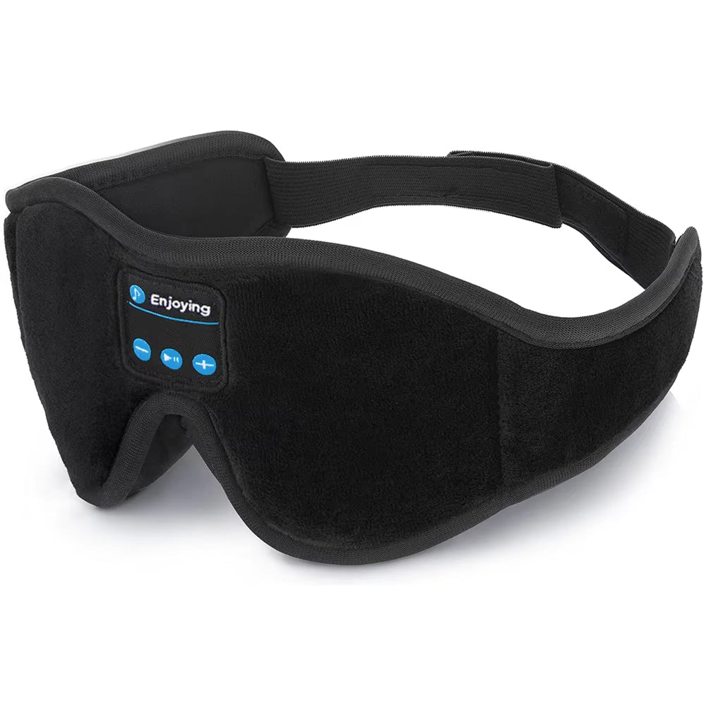 NapMify Bluetooth Sleep Mask 100% Light Blockout with 3D Memory Foam, HD Side-Sleeper Speakers and 10H Battery