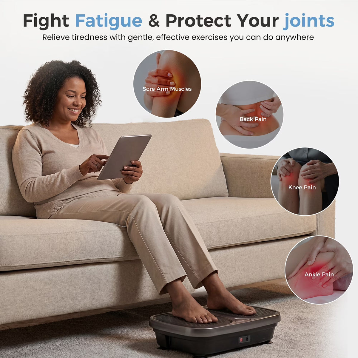 NasSolyn Vibration Plate for Lymphatic Drainage & Weight Loss