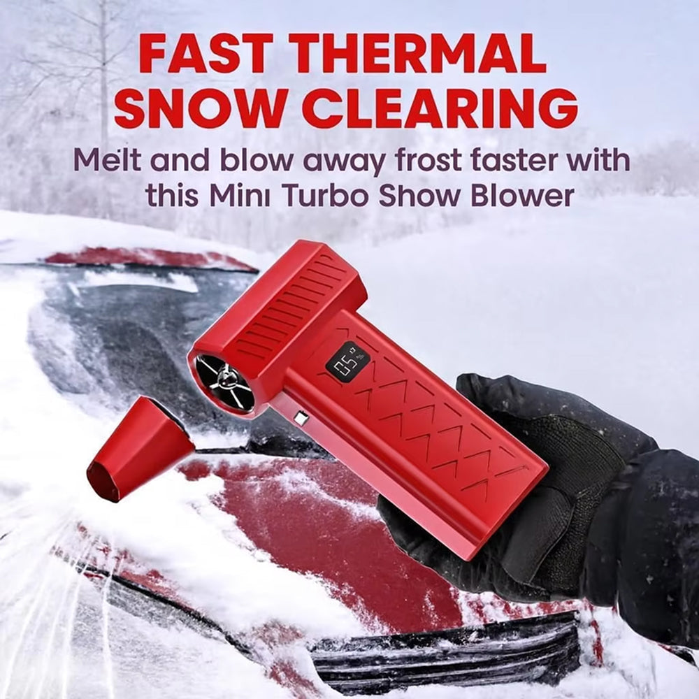 NaxBlix Cordless Car Snow Blower 130,000 RPM Turbo Fan with 6000mAh Battery, Vacuum Mode and Window Breaker