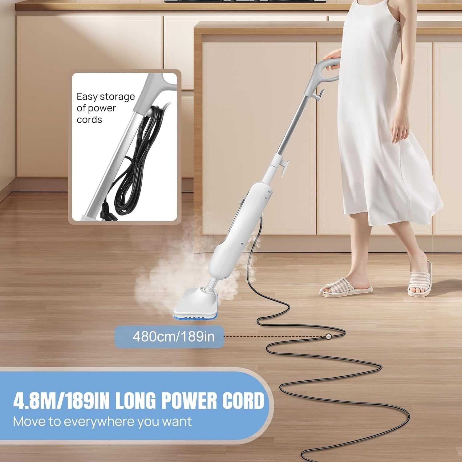 NeatFomi High-Power Steam Mop for Multi-Surface Cleaning