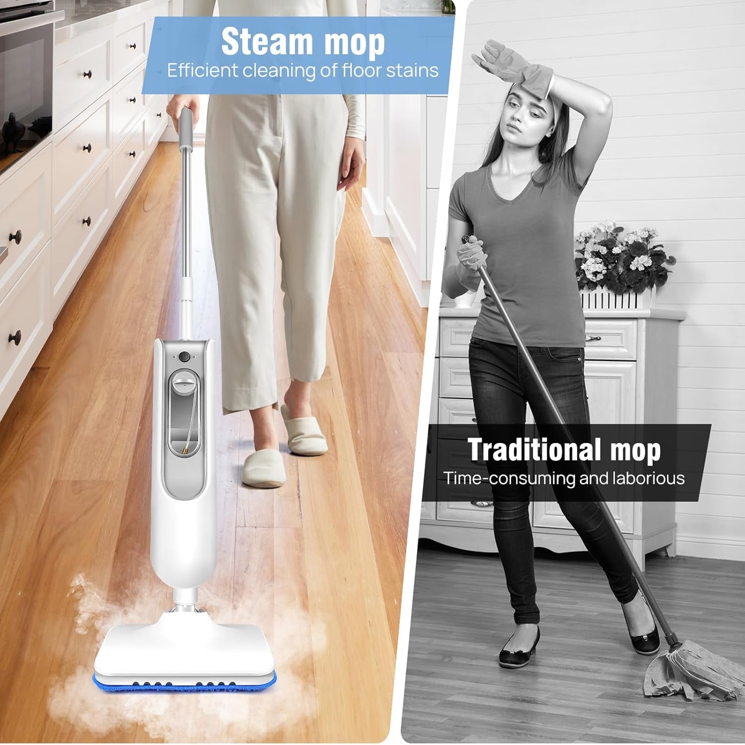 NeatFomi High-Power Steam Mop for Multi-Surface Cleaning