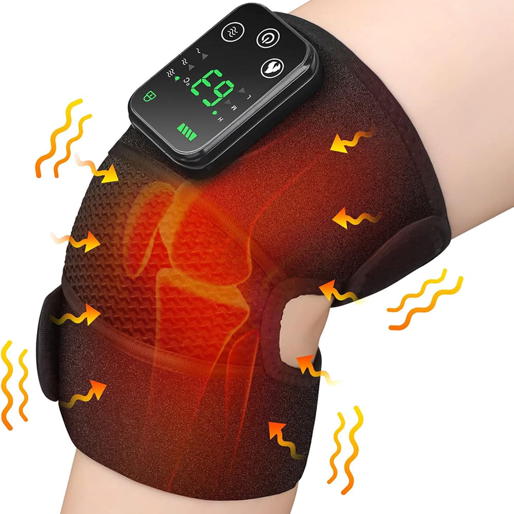 NeeVanix Cordless Heat & Vibration Knee Massager for Pain Relief