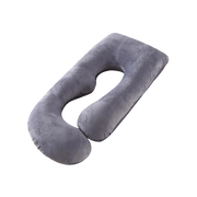 NestLula Full-Body U-Shaped Pregnancy Pillow with Dual-Layer Washable Covers, Ergonomic Bump Support and Postpartum Nursing Versatility