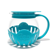 MazeJoid Microwave Popcorn Popper 2.25 Quart Glass Snack Maker