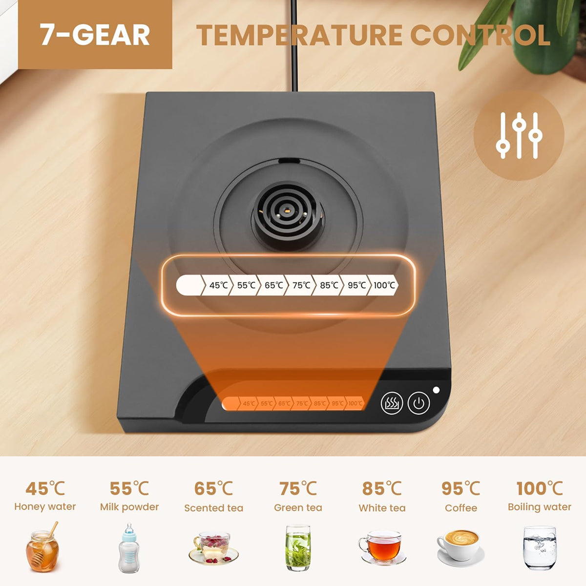 NisFlume Electric Gooseneck Kettle with Temperature Control
