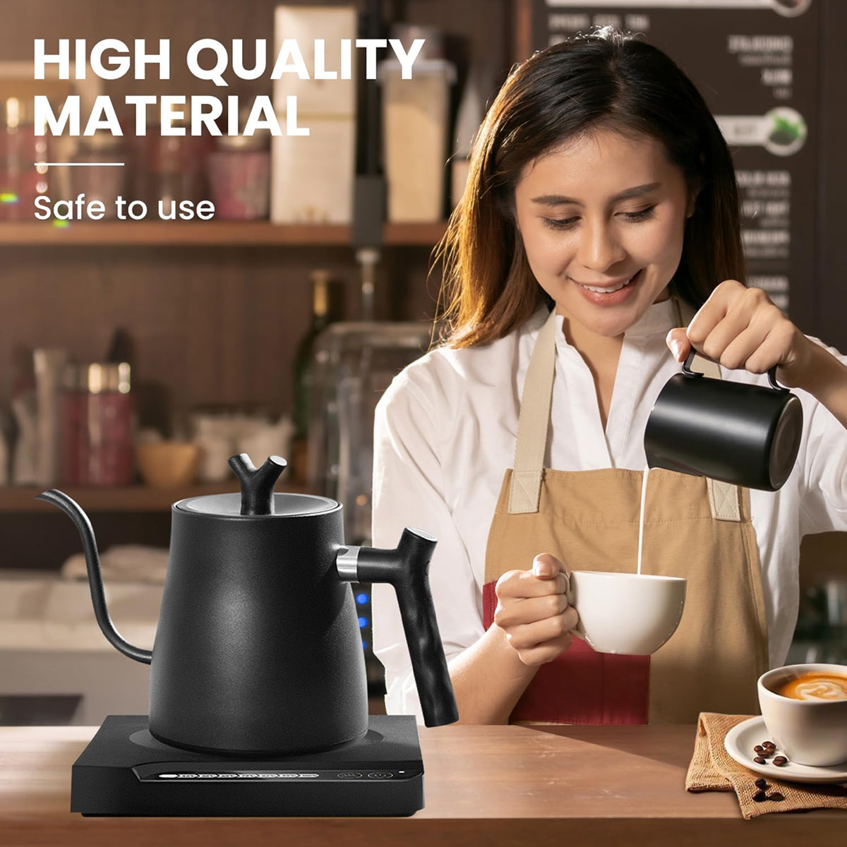 NisFlume Electric Gooseneck Kettle with Temperature Control