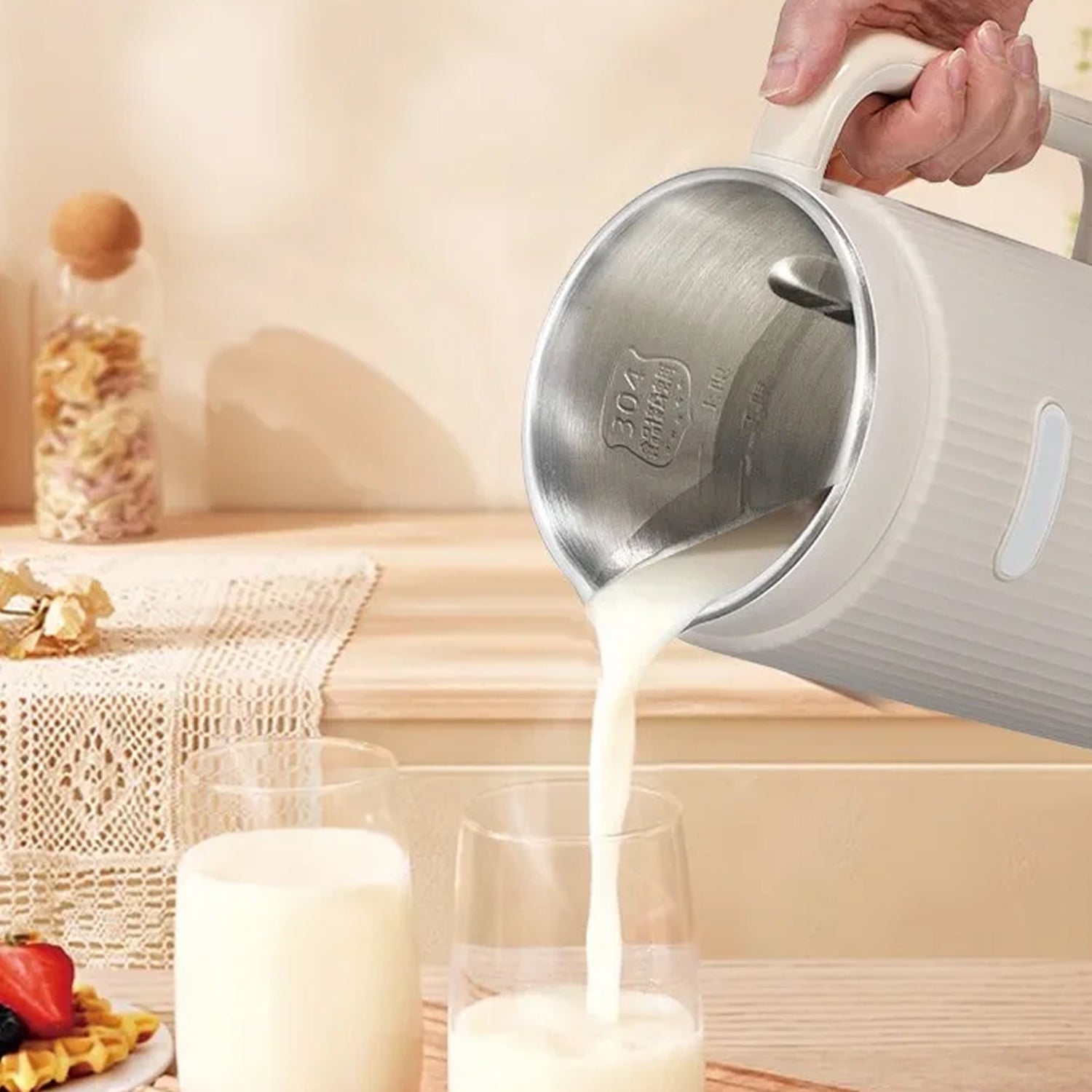 NomiPrex Professional Automatic Nut Milk Maker with Self-Cleaning