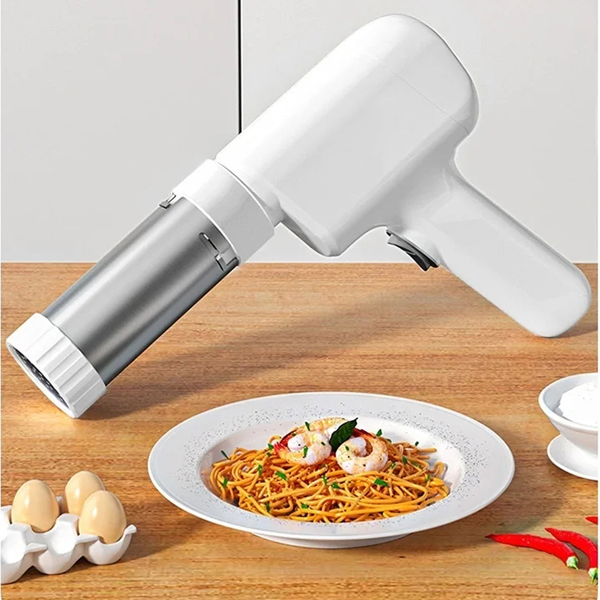 NoodiMeal Cordless Electric Handheld Noodle Maker