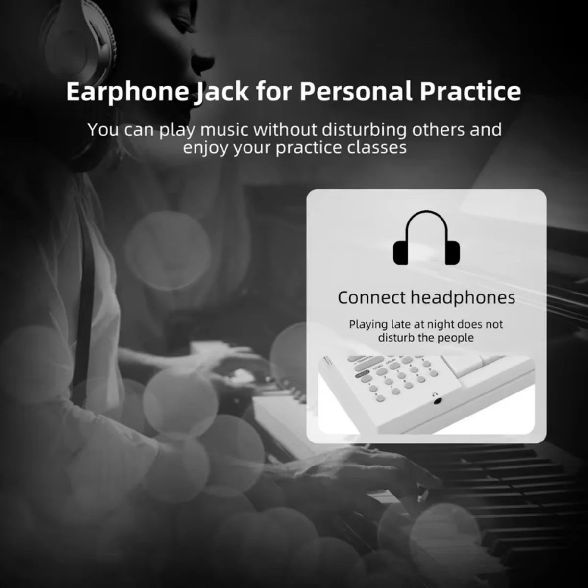NoteArop 61-Key Foldable Electronic Piano Portable Keyboard