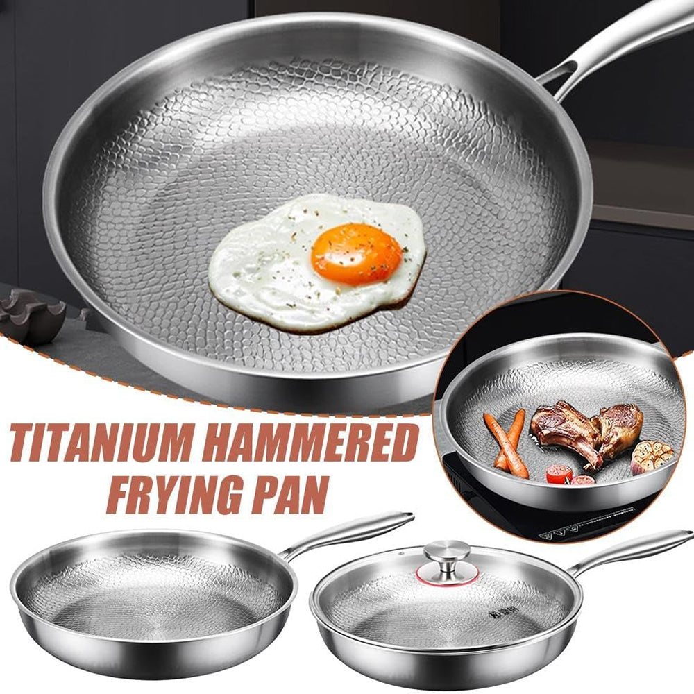 NoviApex Chemical-Free Hammered Titanium Non-Stick Cookware
