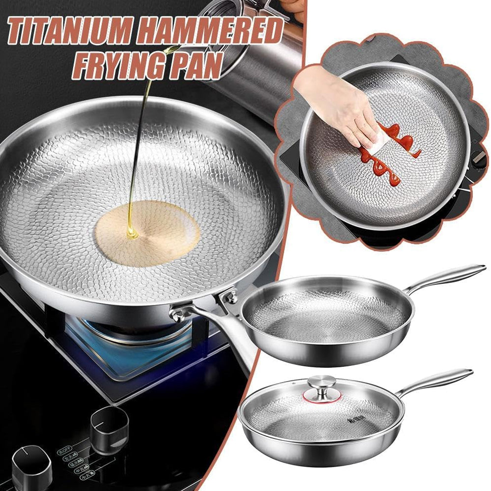 NoviApex Chemical-Free Hammered Titanium Non-Stick Cookware