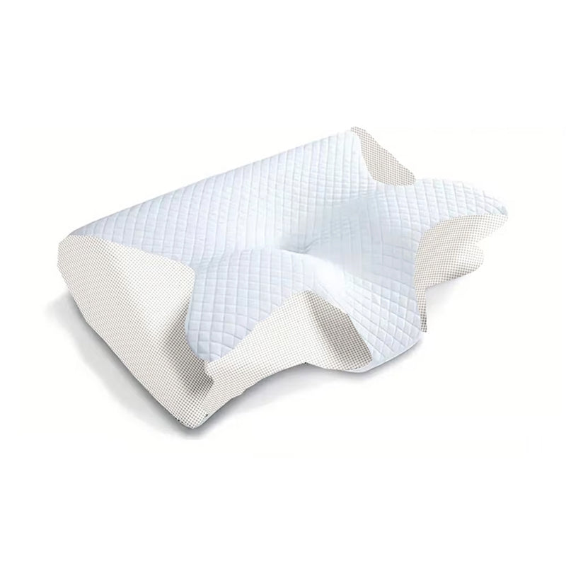 Omxlura Orthopedic Pillow for Neck Pain 5-Zone Memory Foam Contour with Arm Support