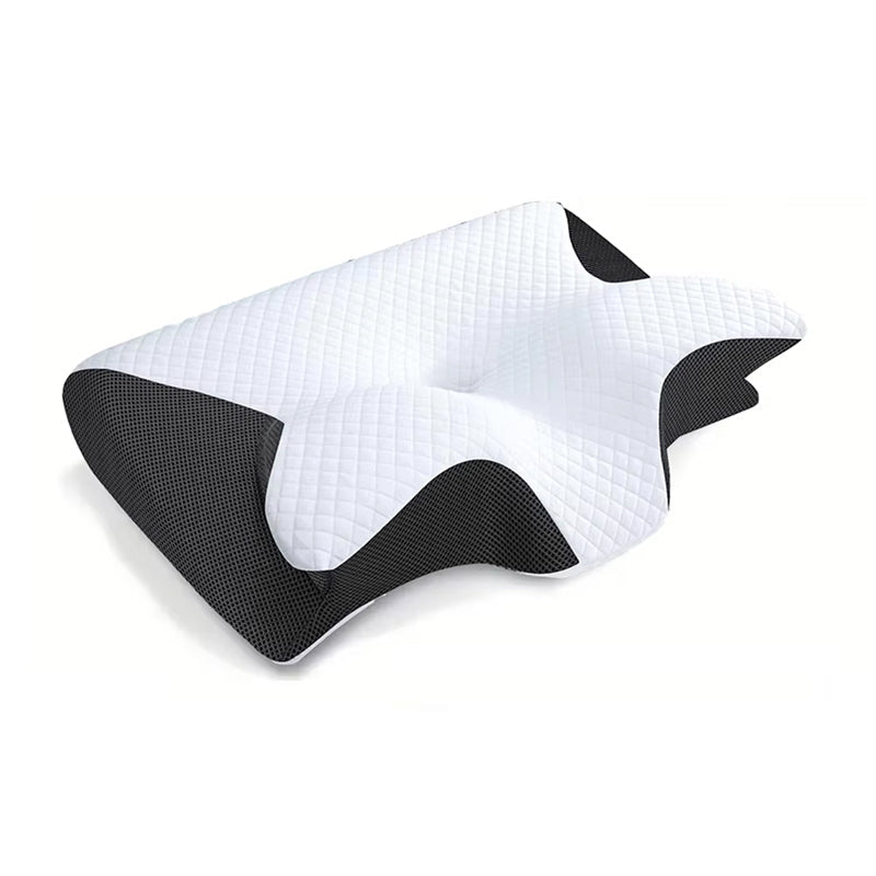 Omxlura Orthopedic Pillow for Neck Pain 5-Zone Memory Foam Contour with Arm Support