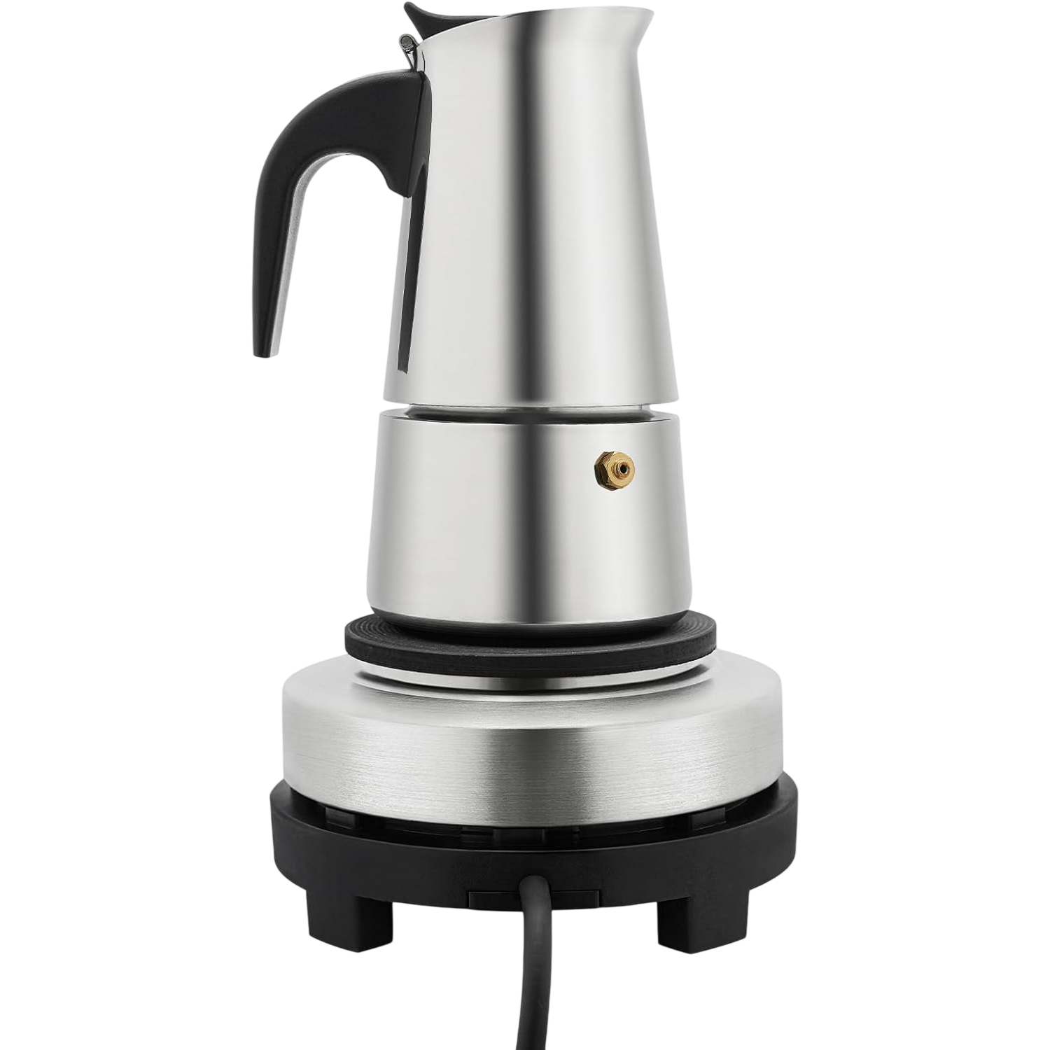 PeviComak Coffee Percolator Electric 304 Stainless Steel with 5-Gear Temp Control