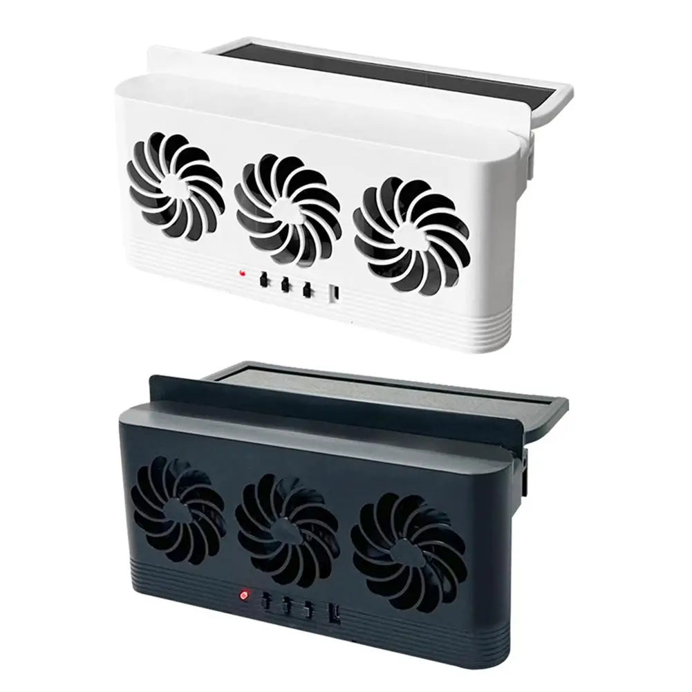 PiepelMos Triple Solar Car Fan Ventilation System