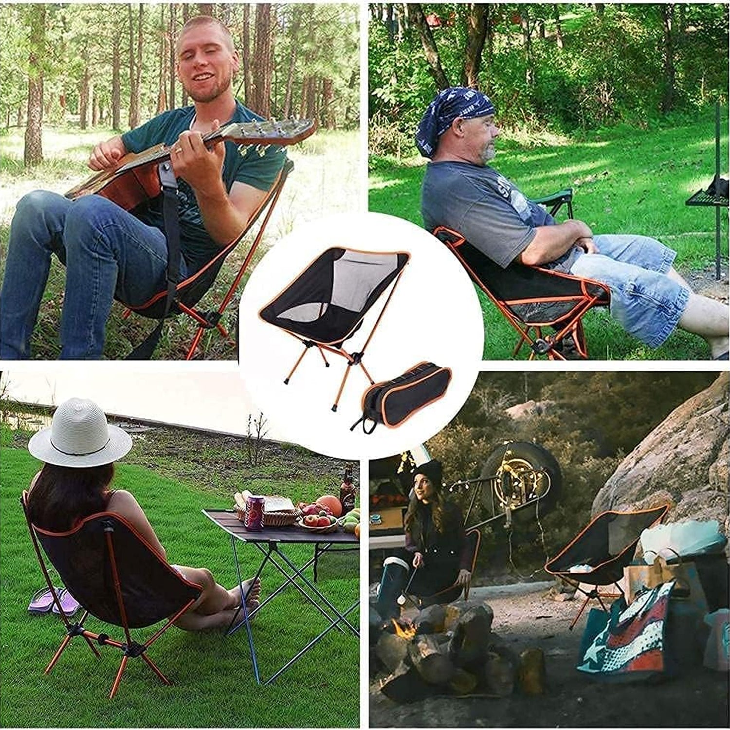 PikoOuta Ultralight 2lb Portable Camping Chair for Backpacking