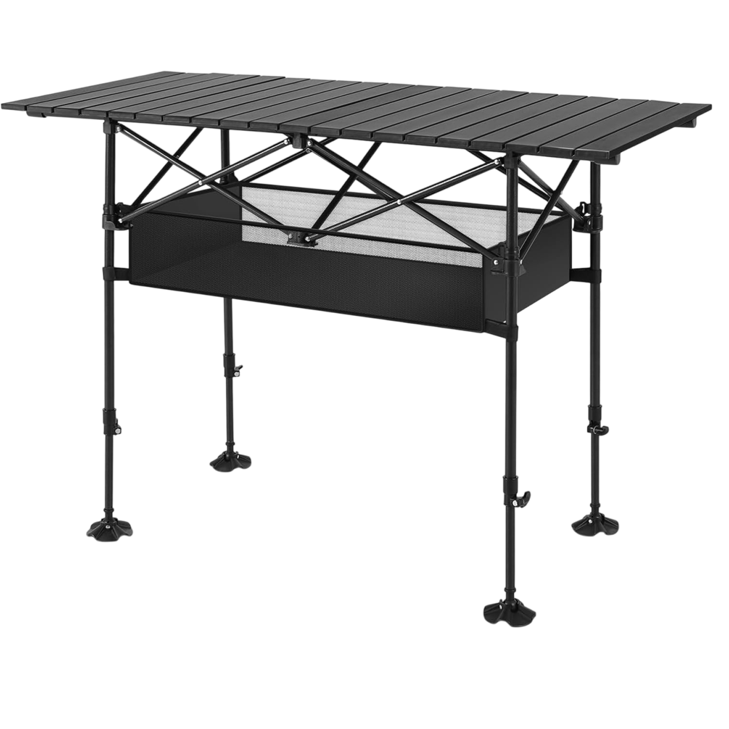 PimiTabix Portable Folding Camping & Picnic Table with Adjustable Height