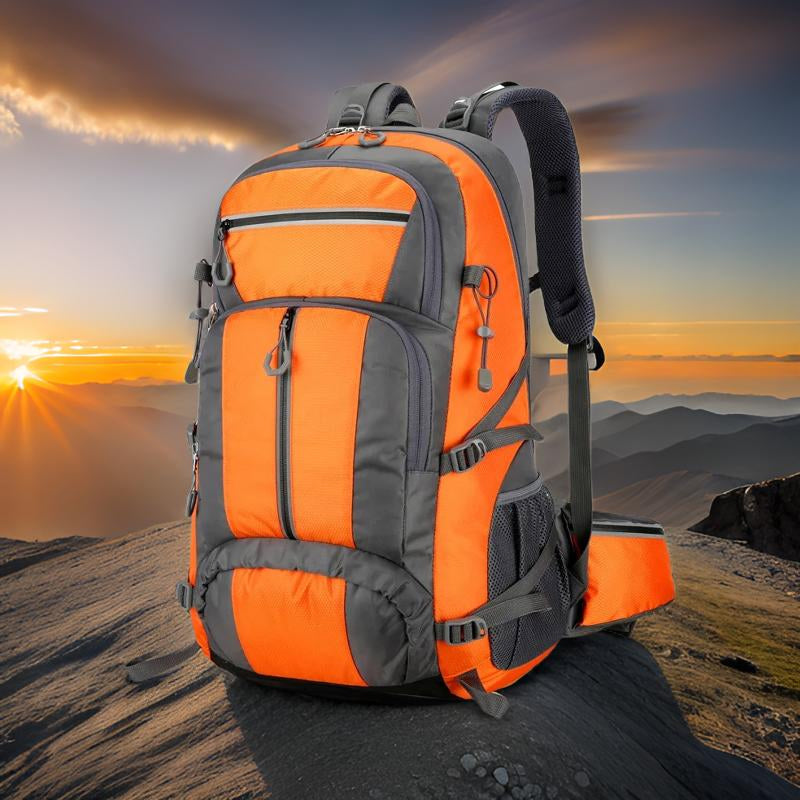 PionNomad 50L Hiking Backpack with Shoe Compartment Waterproof Nylon 15.6" Laptop Bag