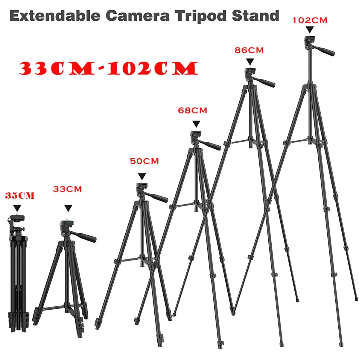 PivotVesa Professional Aluminum Phone Tripod with Bluetooth Remote, Universal Compatibility and 360° Versatile Mounting