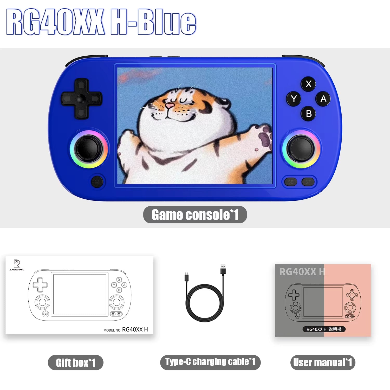 PixMatka Retro Handheld Game Console - 4-Inch IPS Display