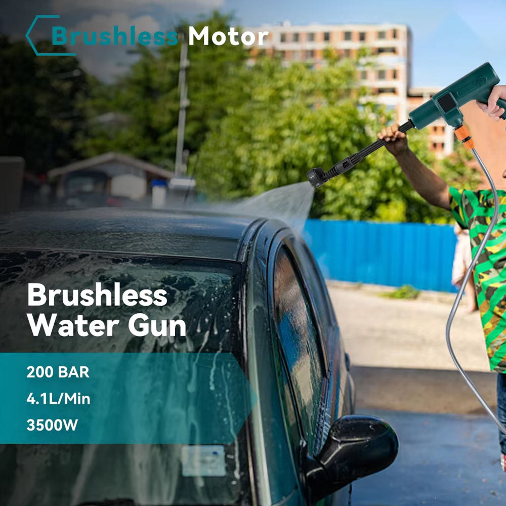 PixWashi Battery Pressure Washer 200 BAR 3500W Brushless 15000mAh Cordless Power