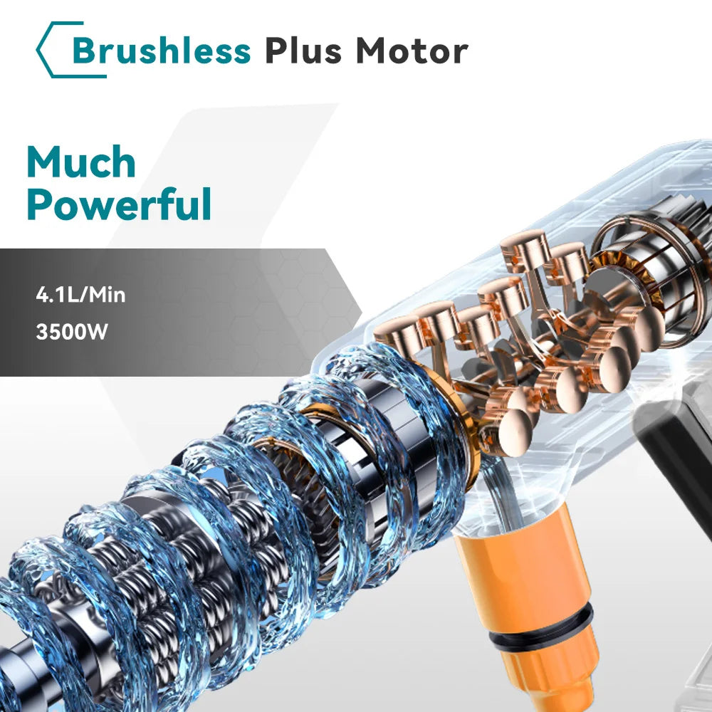 PixWashi Battery Pressure Washer 200 BAR 3500W Brushless 15000mAh Cordless Power