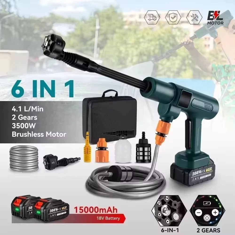 PixWashi Battery Pressure Washer 200 BAR 3500W Brushless 15000mAh Cordless Power