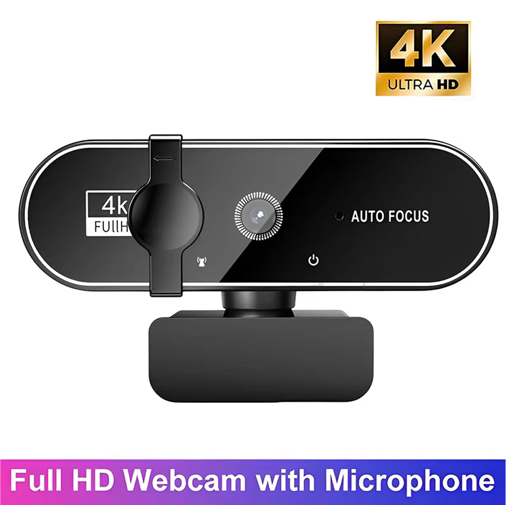 PixeSync 4K Streaming Webcam 3840x2160 Ultra HD Autofocus with Noise-Reducing Mic
