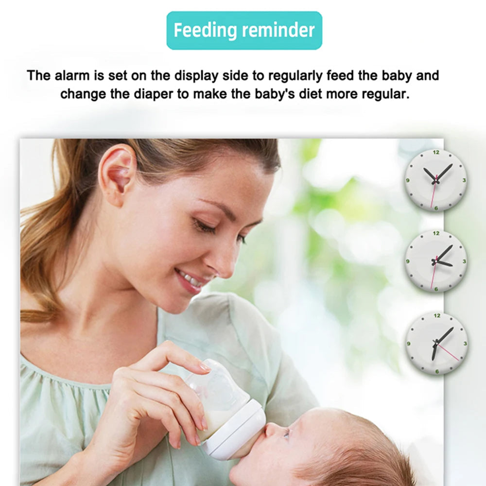 PoiseFin Hack-Proof Baby Monitor with Night Vision & Temperature Alert