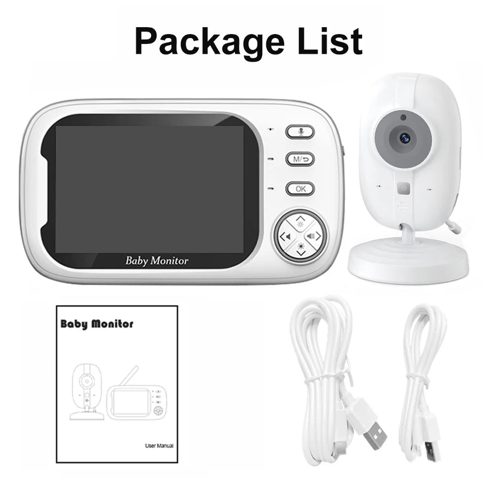 PoiseFin Hack-Proof Baby Monitor with Night Vision & Temperature Alert