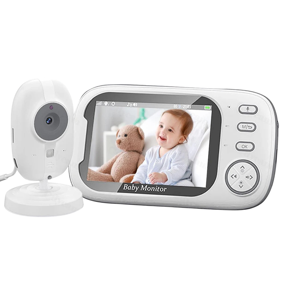 PoiseFin Hack-Proof Baby Monitor with Night Vision & Temperature Alert