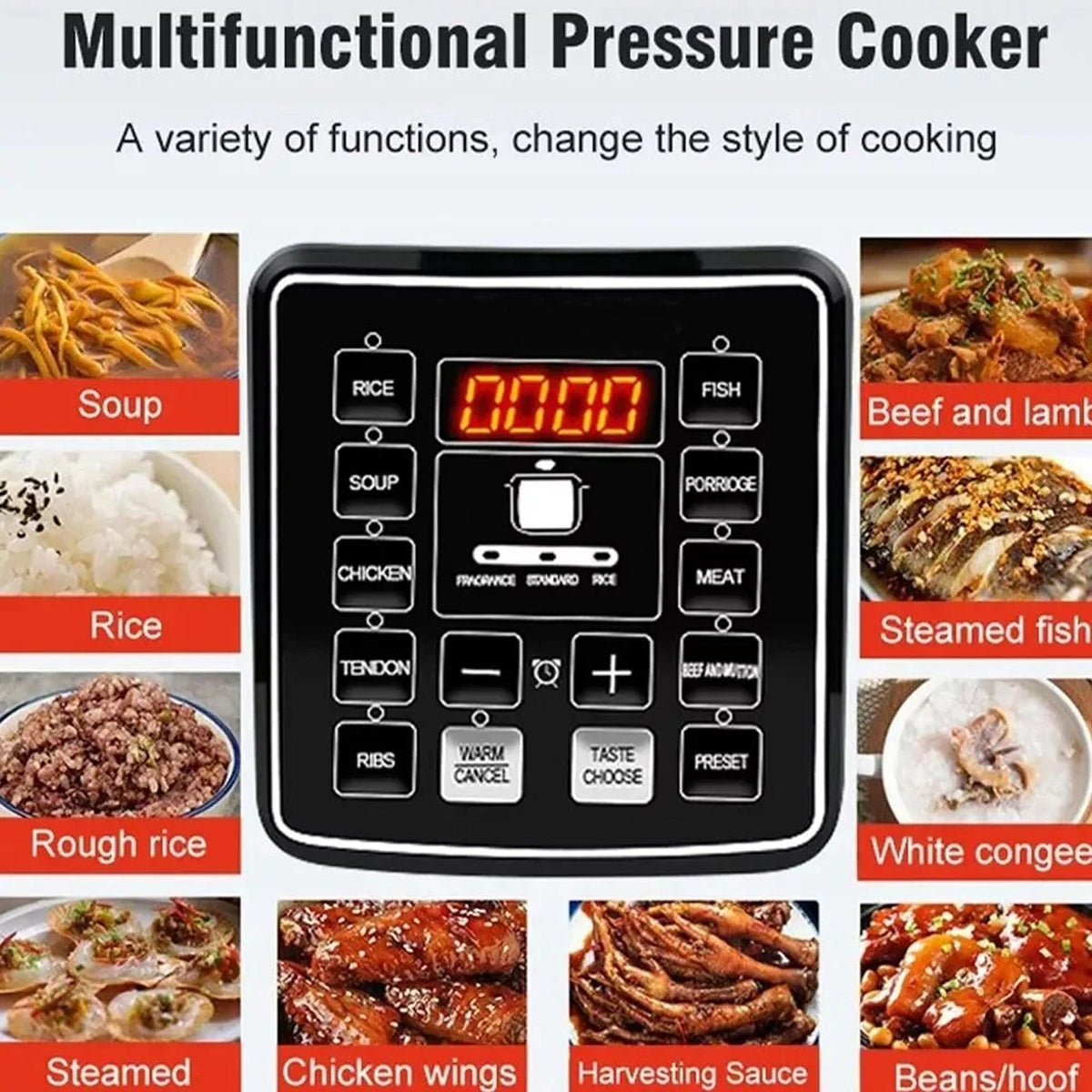 PresCooki 6L 5-in-1 Electric Pressure Cooker