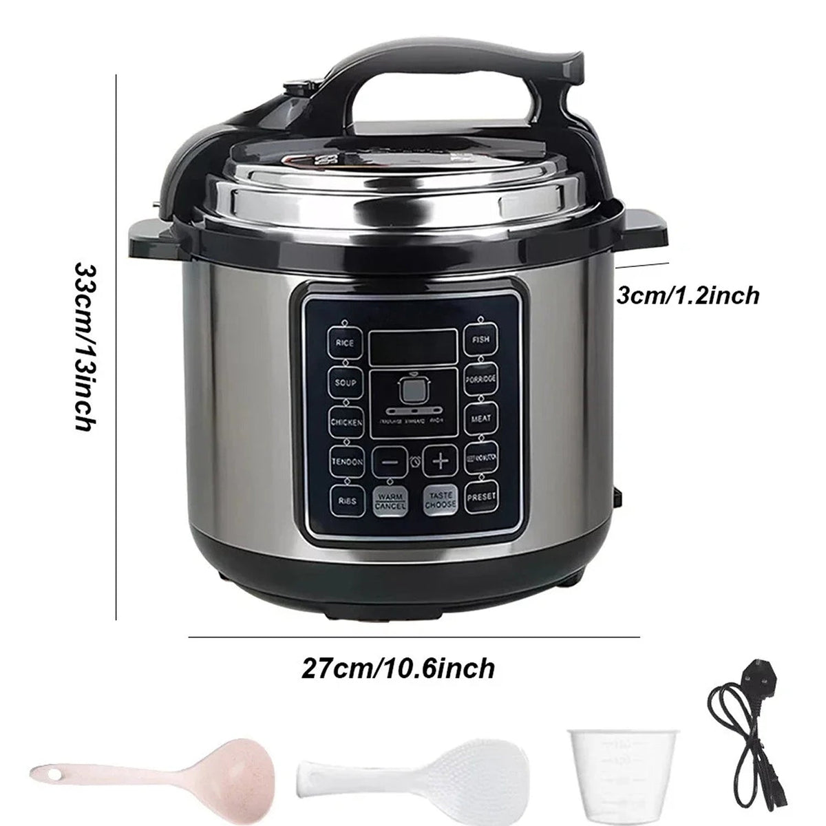 PresCooki 6L 5-in-1 Electric Pressure Cooker