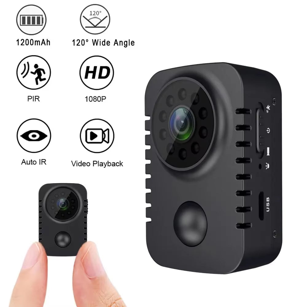 ProvixCam 1080P HD Professional Body Camera with 90-Day PIR Standby, Automatic Night Vision and 360° Rotating Mount