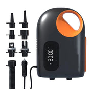 PumiPox High-Pressure Electric SUP Pump 20PSI with 400L/min Airflow, Digital Display and 6 Universal Nozzles