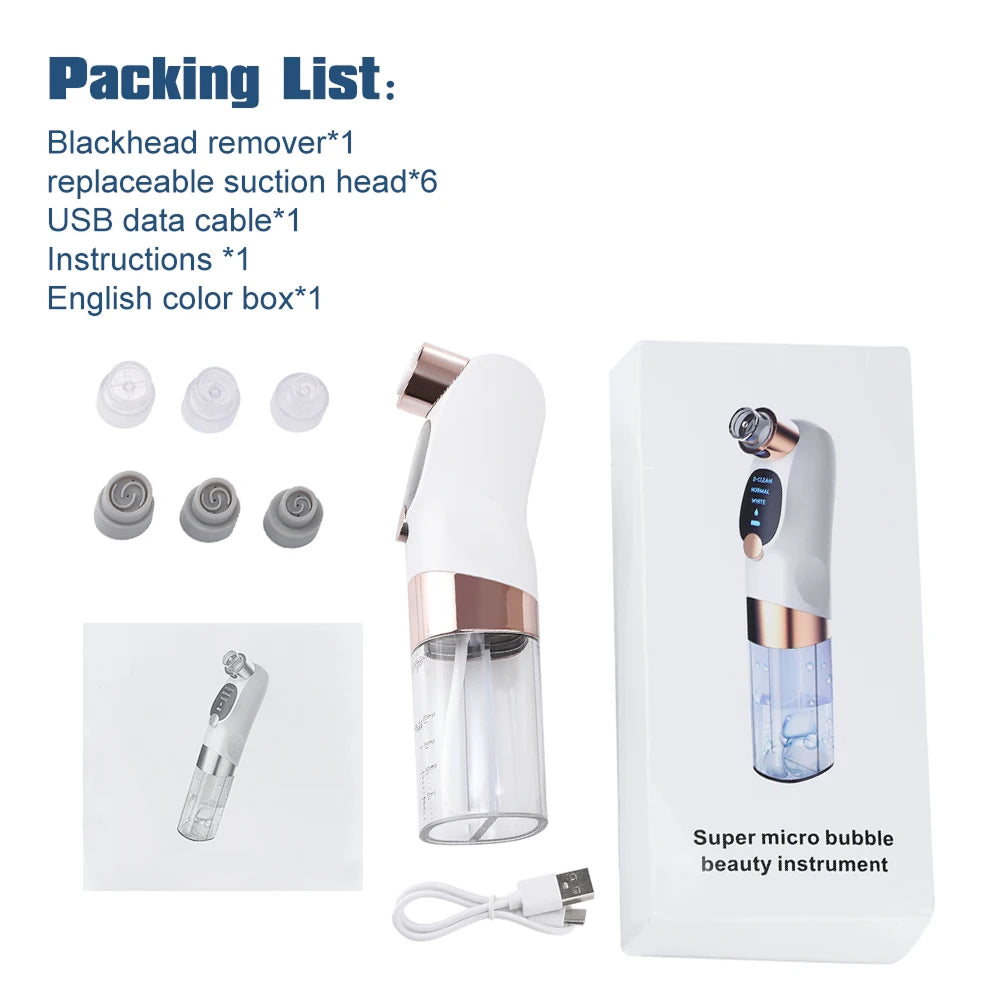 Professional Blackhead Remover Pore Vacuum with Small Bubble Technology