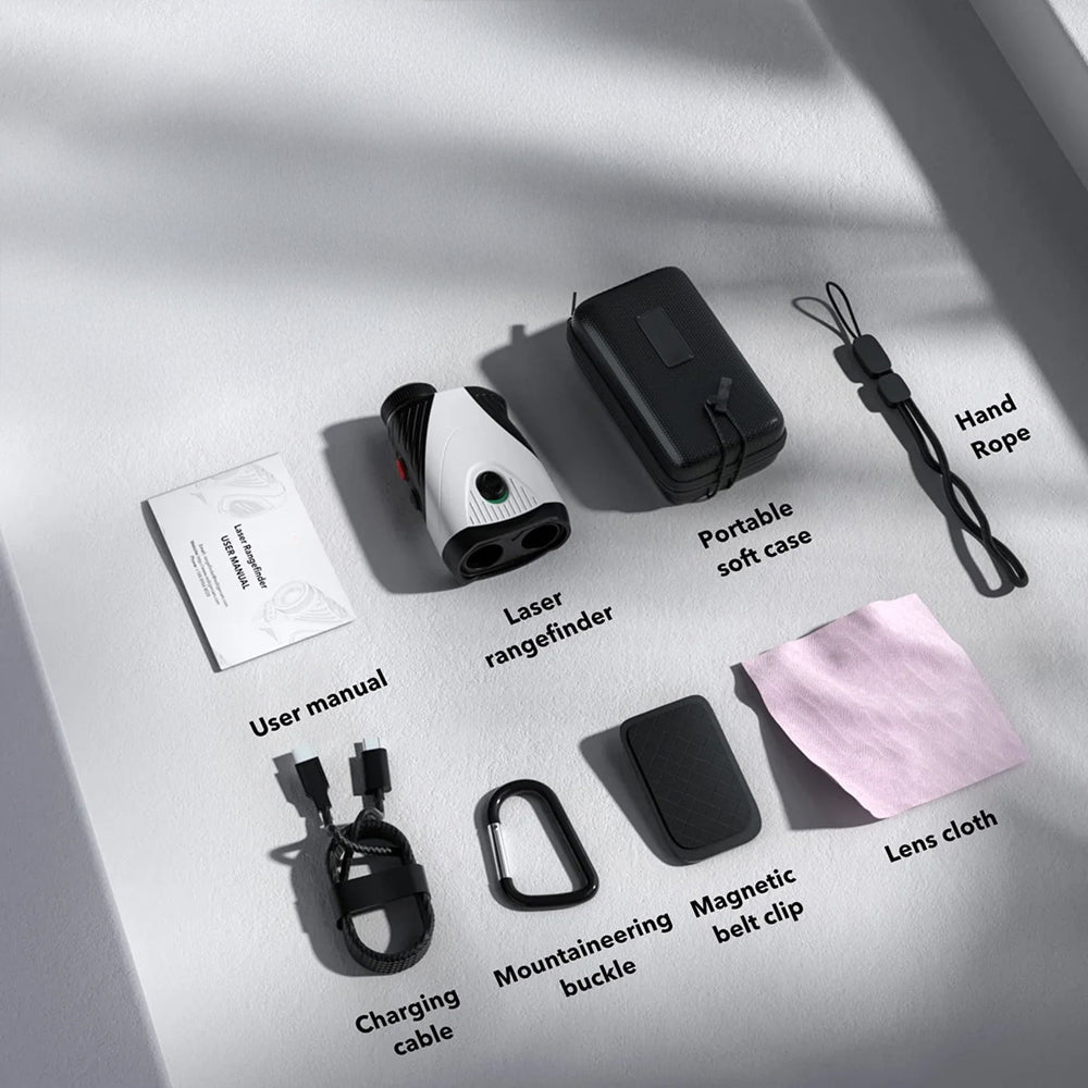 RafiKivix 7x Golf Rangefinder with Slope Switch and Magnetic Clip