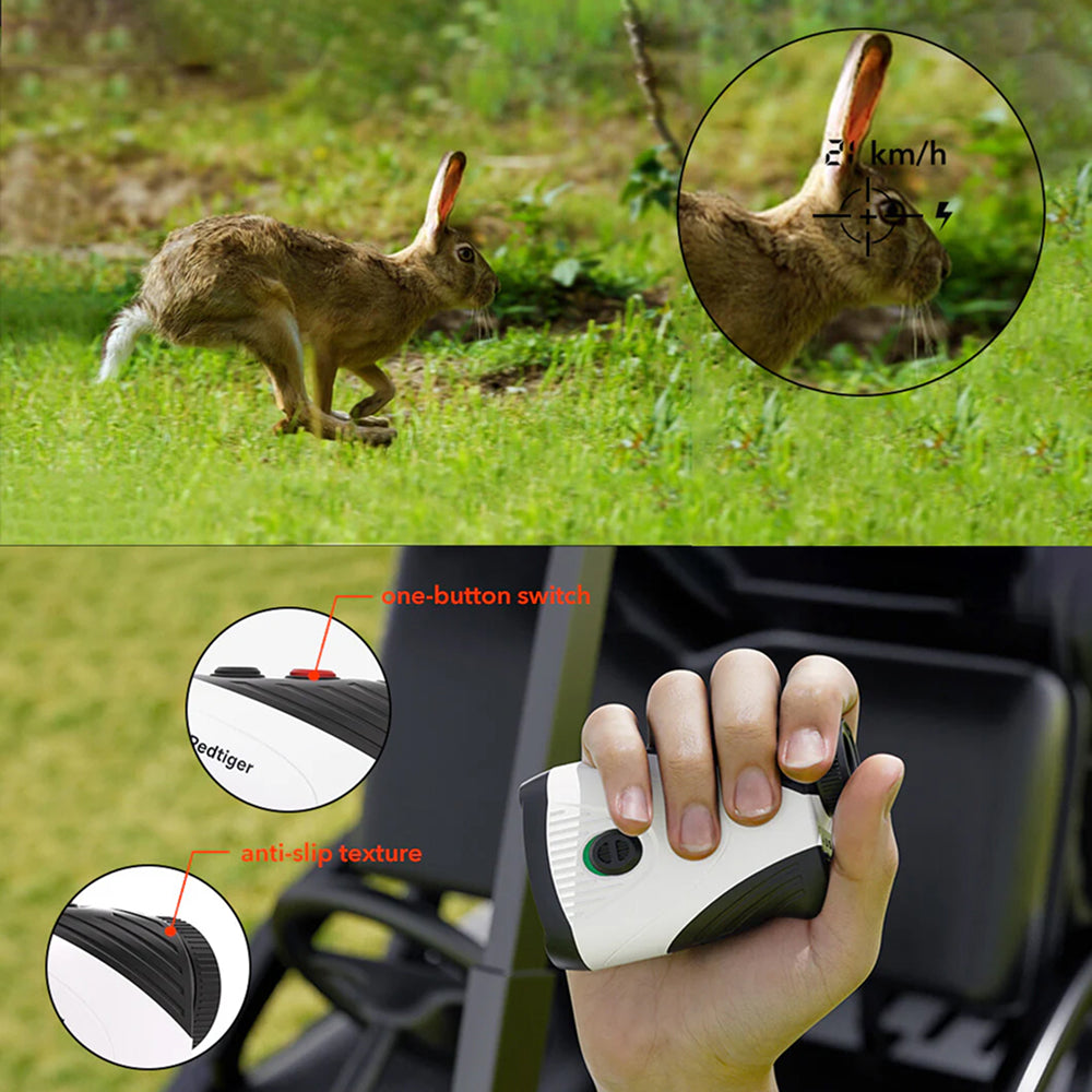 RafiKivix 7x Golf Rangefinder with Slope Switch and Magnetic Clip