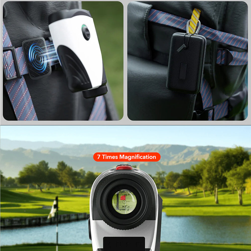 RafiKivix 7x Golf Rangefinder with Slope Switch and Magnetic Clip