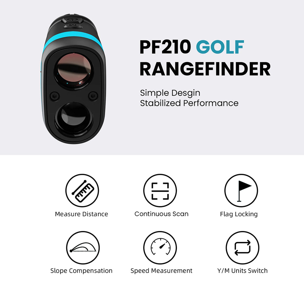 RafixKira High-Precision Golf Rangefinder with Slope Compensation